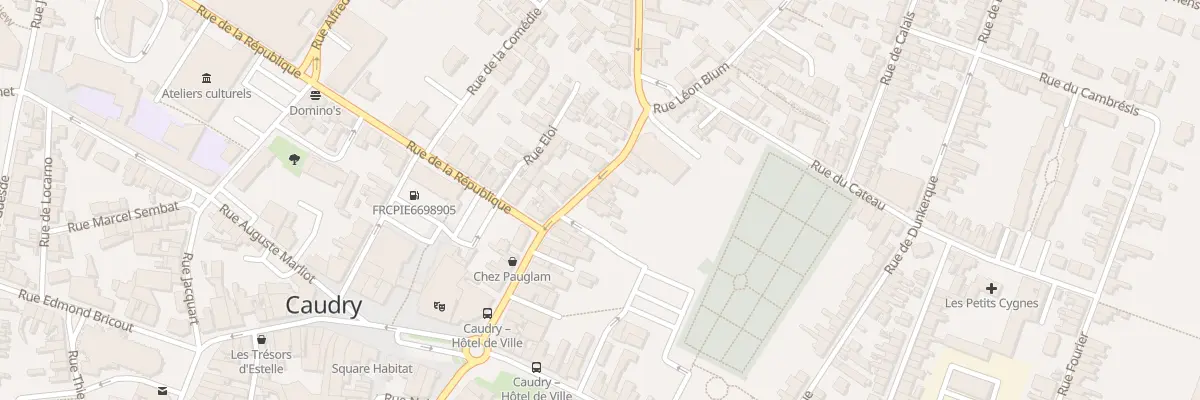 Plan du 32 Rue du Mal Leclerc à Caudry