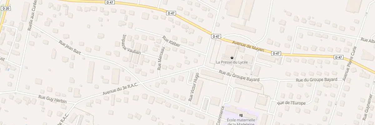 Plan du 1 Rue Kléber à Joigny