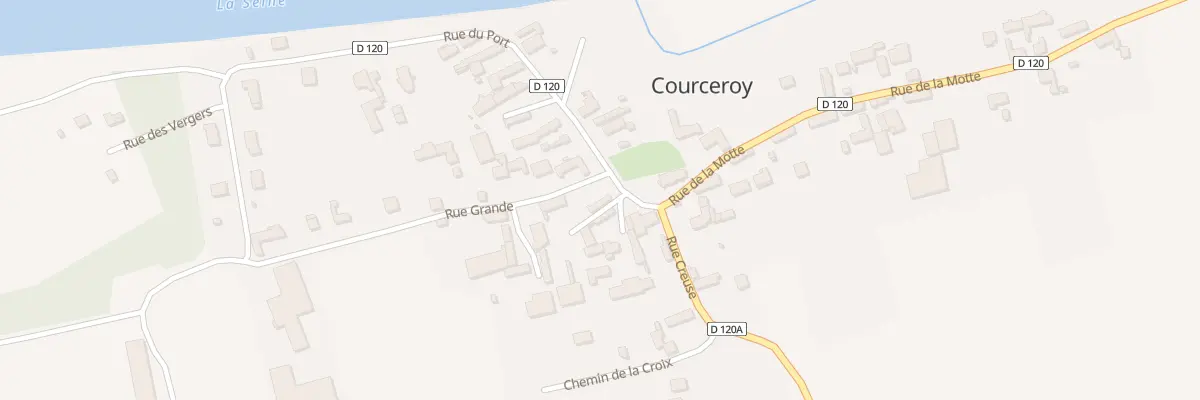 Plan du 1 Rue Grande à Courceroy