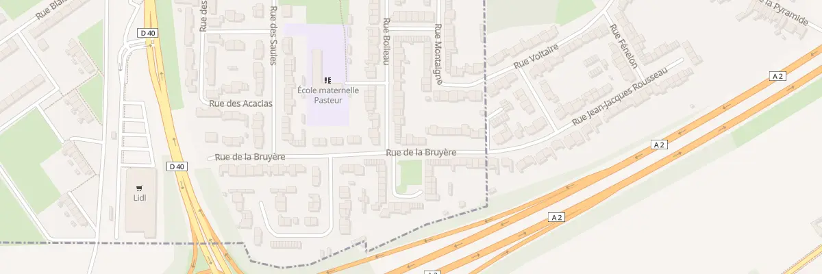Plan du 22 Rue la Bruyère à Denain