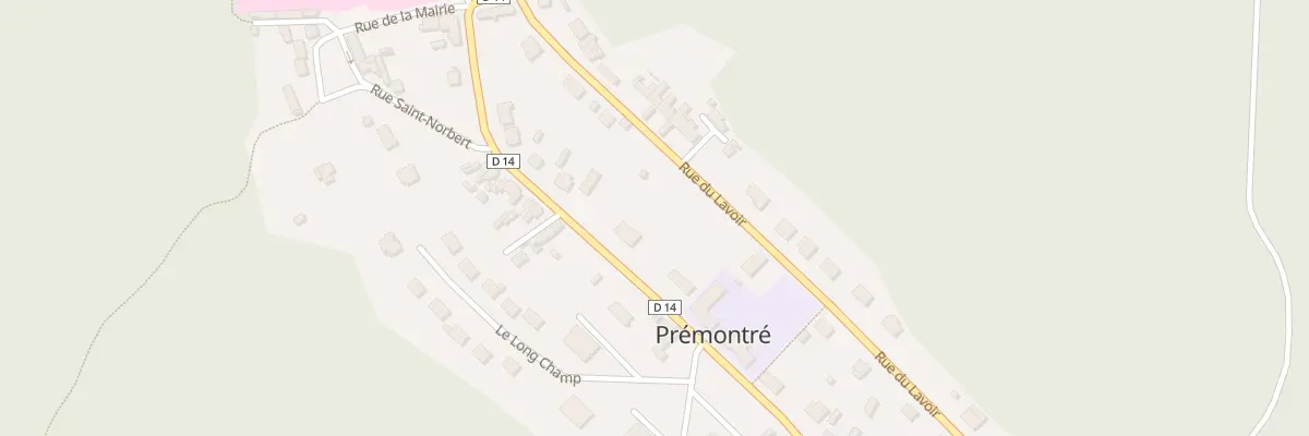 Plan du 15 Rue Eugène Potelet à Prémontré