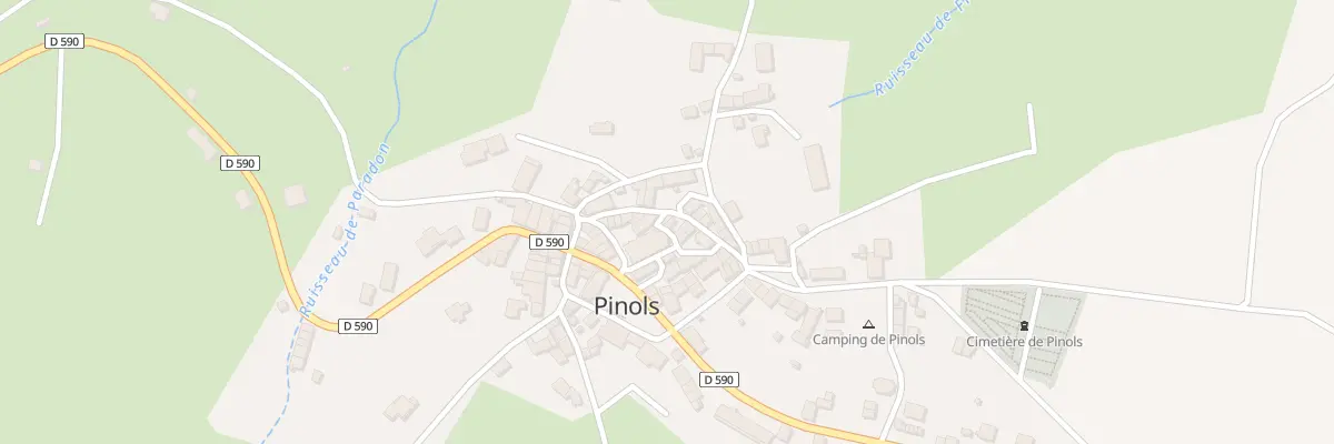 Plan du 5100 Le Bourg à Pinols