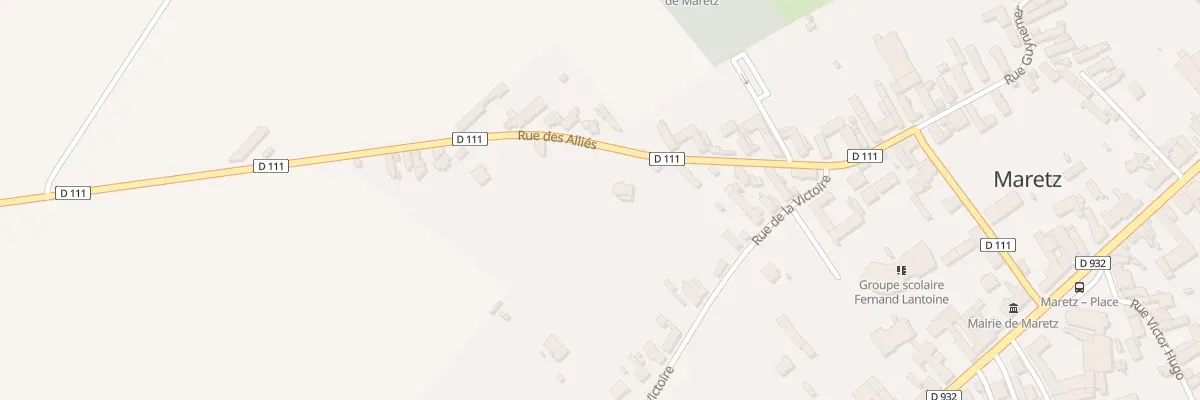 Plan du 7 Rue des Alliés à Maretz