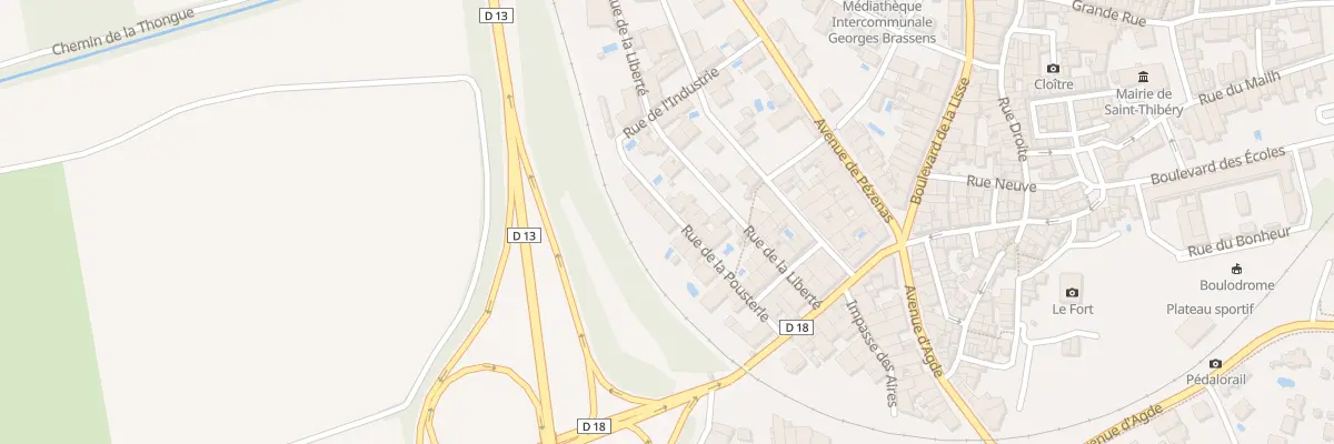 Plan du 9 Rue de la Pousterle à Saint-Thibéry