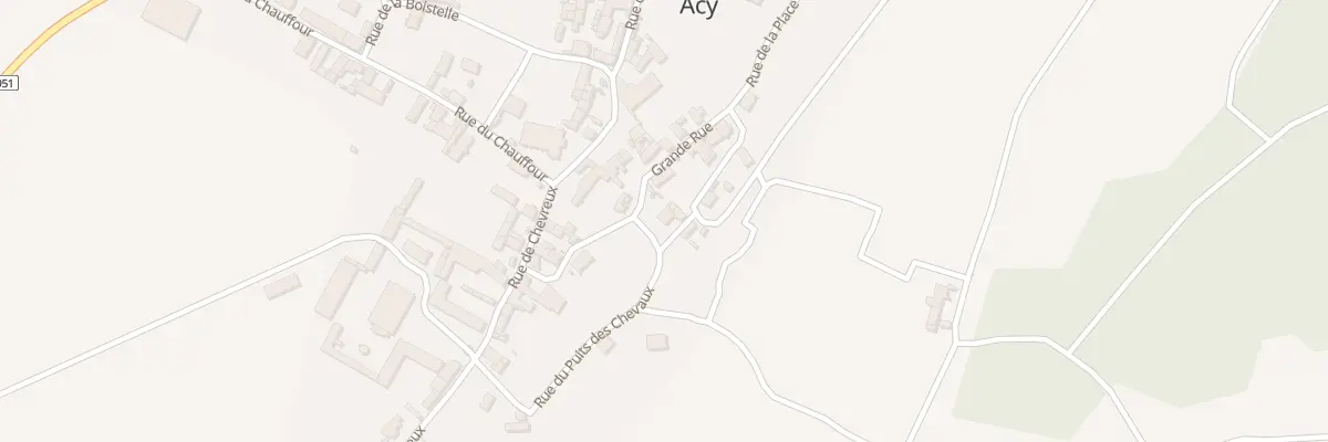 Plan du 28 Rue du Puits des Chevaux à Acy
