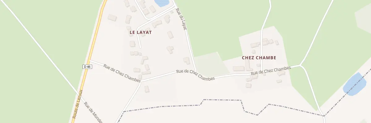 Plan du 1B Rue du Layat à Bulhon