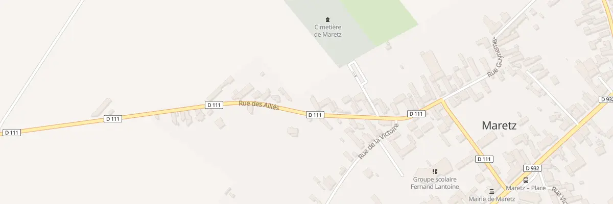 Plan du 14 Rue des Alliés à Maretz