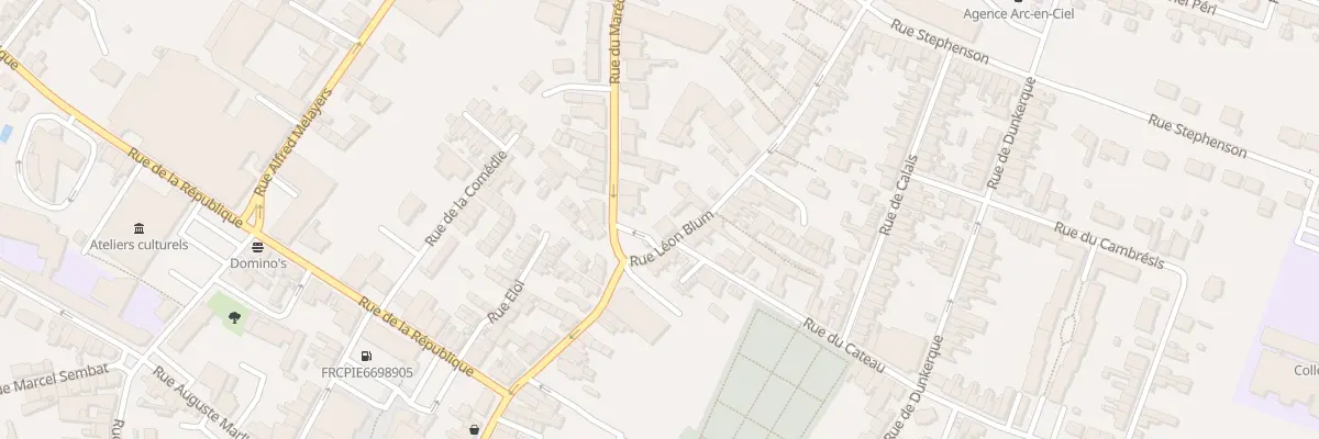 Plan du 9 Rue Léon Blum à Caudry