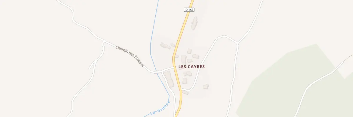 Plan du 11 Les Cayres à Barjac