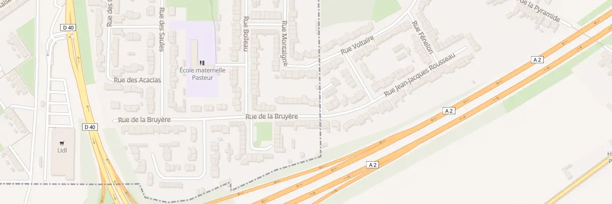 Plan du 6 Rue la Bruyère à Denain