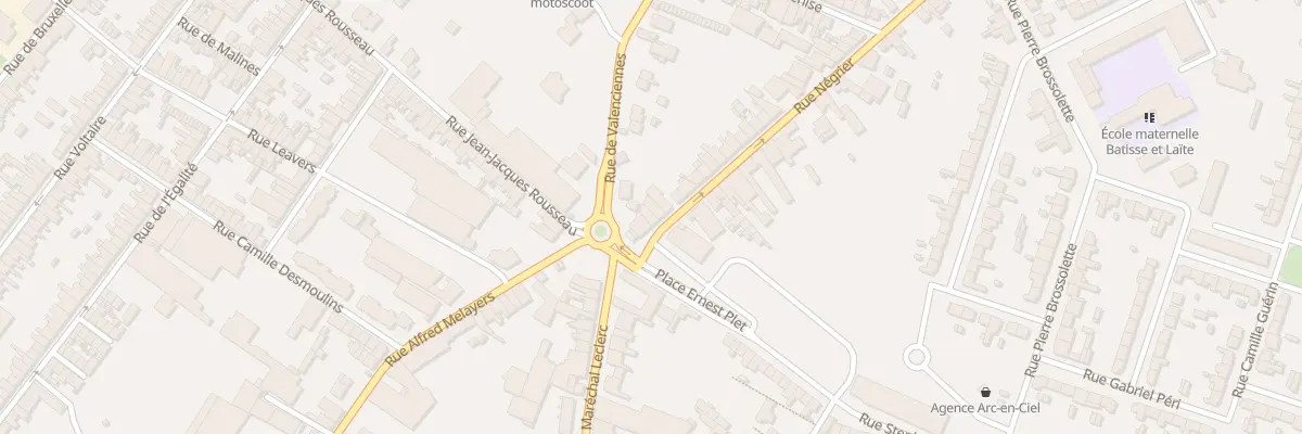 Plan du 3 Rue Négrier à Caudry