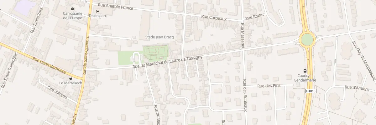 Plan du 32 Rue Mal Delattre de Tassigny à Caudry