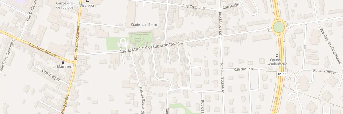 Plan du 32Q Rue Mal Delattre de Tassigny à Caudry