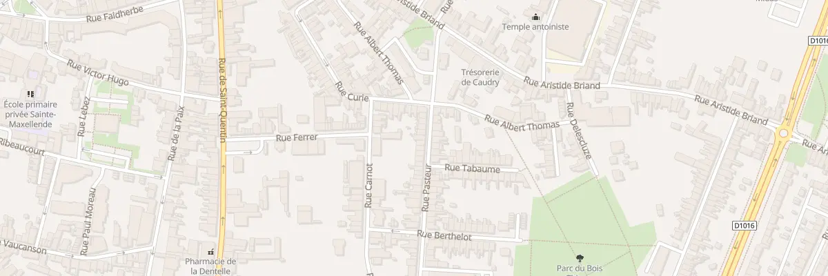 Plan du 10 Rue Pasteur à Caudry
