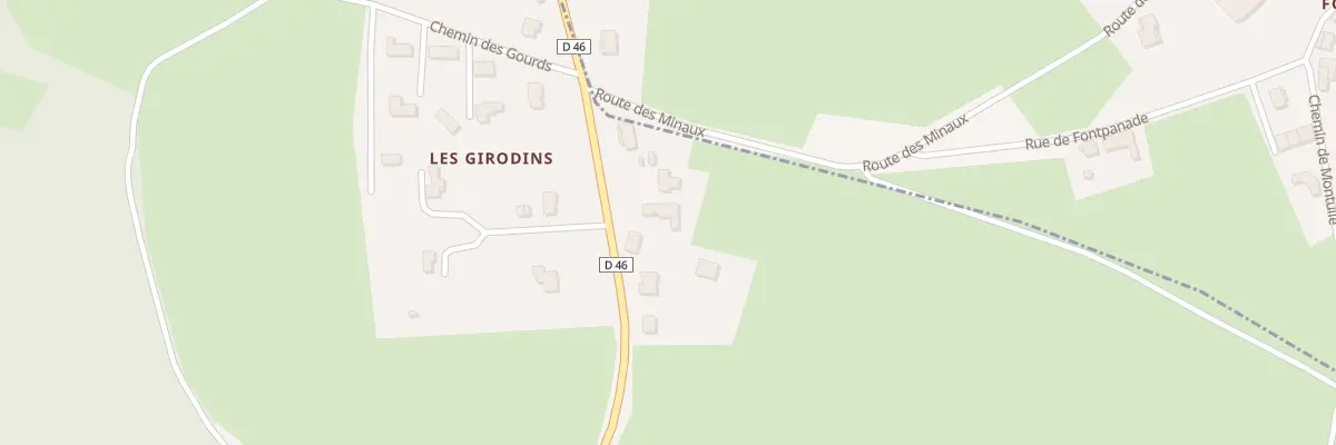 Plan du 5346 Rte de Lezoux à Bulhon