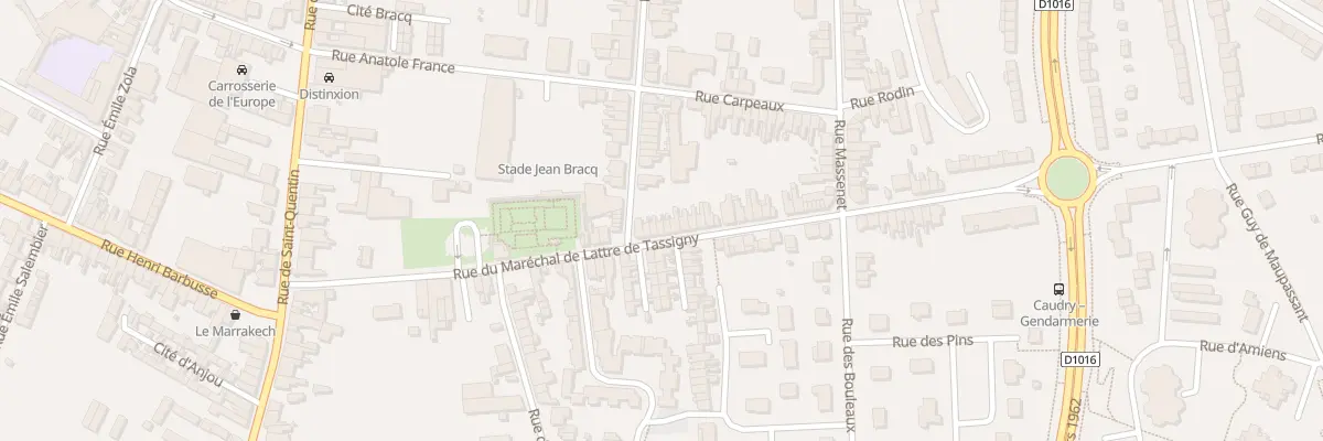 Plan du 39 Rue Mal Delattre de Tassigny à Caudry