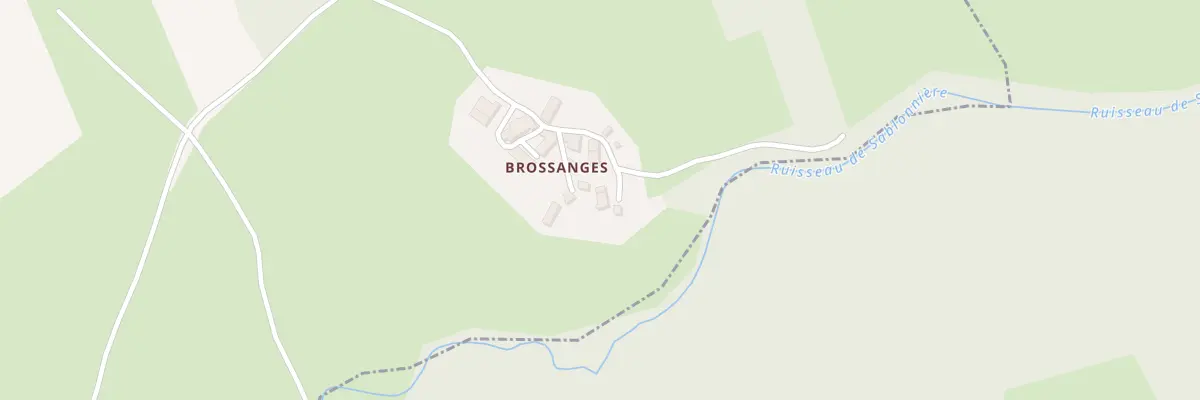 Plan du 26 Brossanges à Sugères