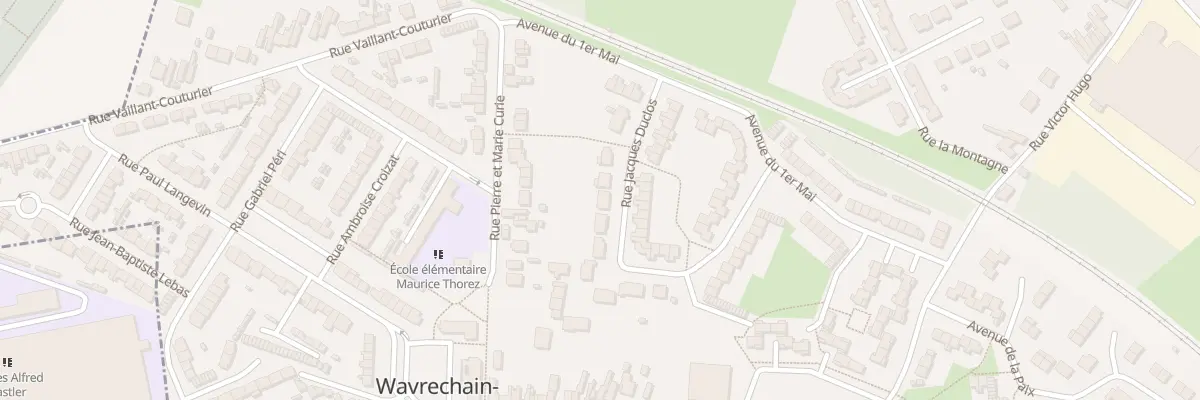 Plan du 33 Rue Jacques Duclos à Wavrechain-sous-Denain