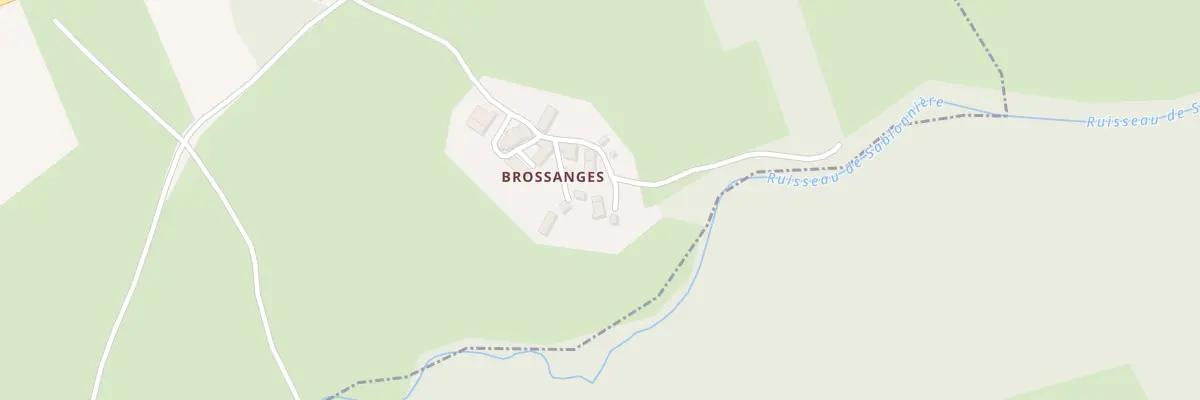 Plan du 24 Brossanges à Sugères