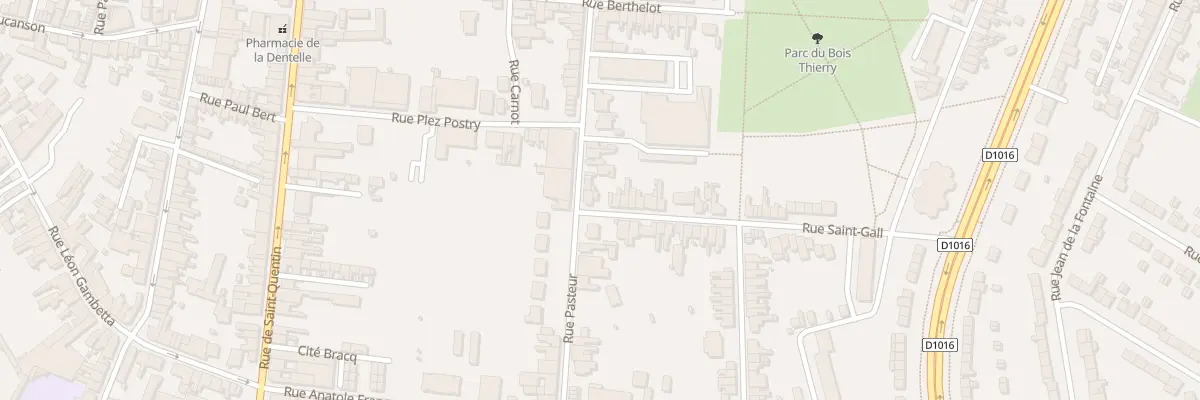 Plan du 87 Rue Pasteur à Caudry