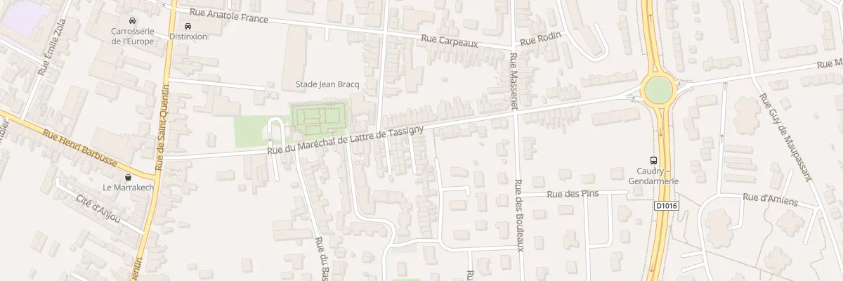 Plan du 36B Rue Mal Delattre de Tassigny à Caudry