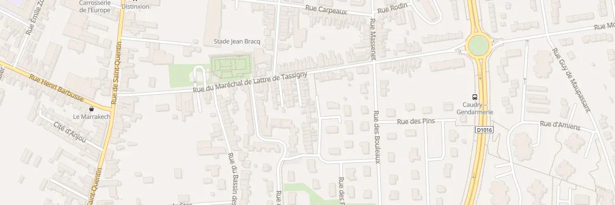 Plan du 368 Rue Mal Delattre de Tassigny à Caudry
