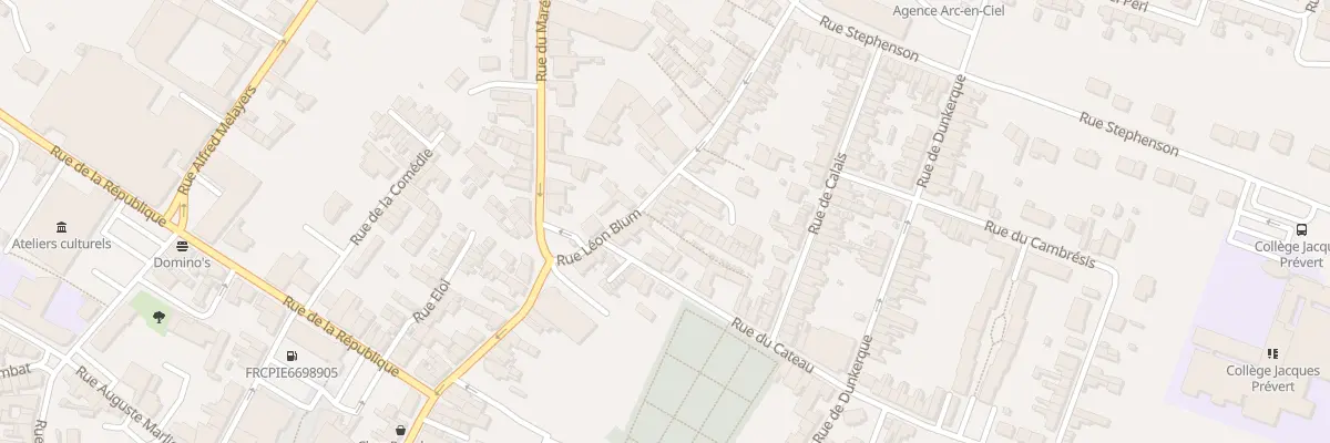 Plan du 18 Rue Léon Blum à Caudry