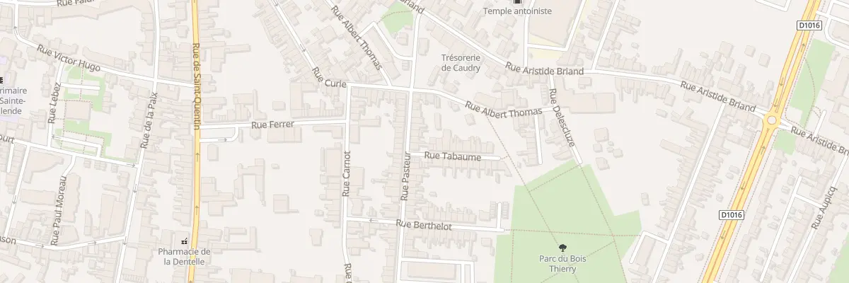 Plan du 13 Rue Pasteur à Caudry