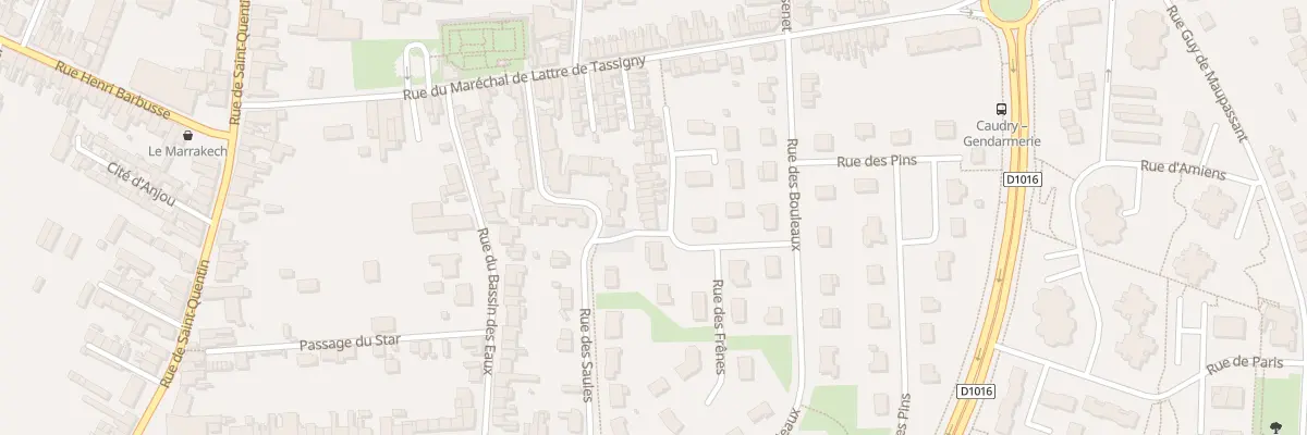 Plan du 16 Rue des Frênes à Caudry