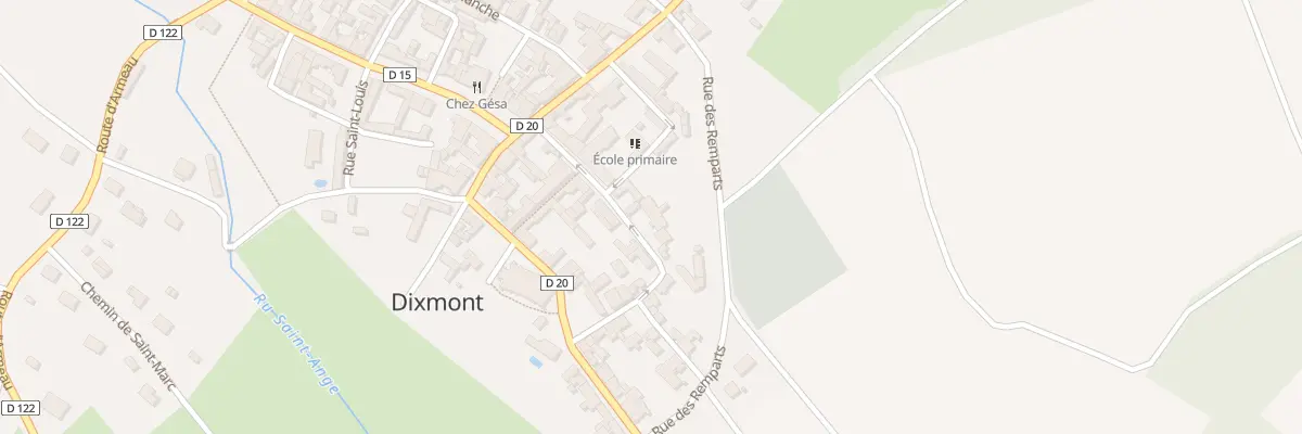 Plan du 11 Rue de la Mairie à Dixmont