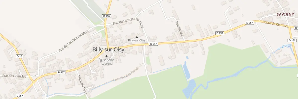 Plan du 34 Rte de Clamecy à Billy-sur-Oisy