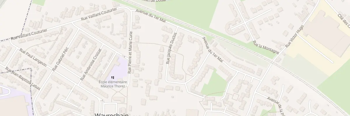 Plan du 34 Rue Jacques Duclos à Wavrechain-sous-Denain