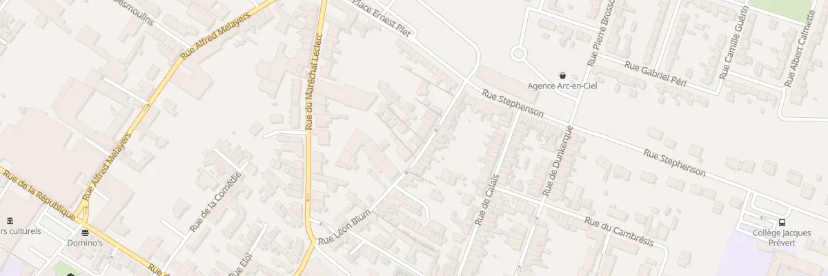 Plan du 33 Rue Léon Blum à Caudry