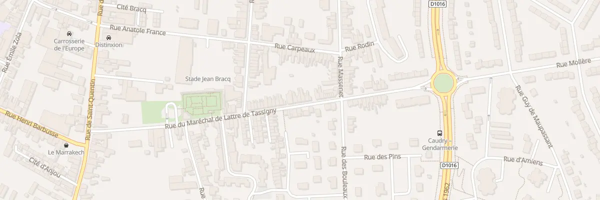 Plan du 59 Rue Mal Delattre de Tassigny à Caudry