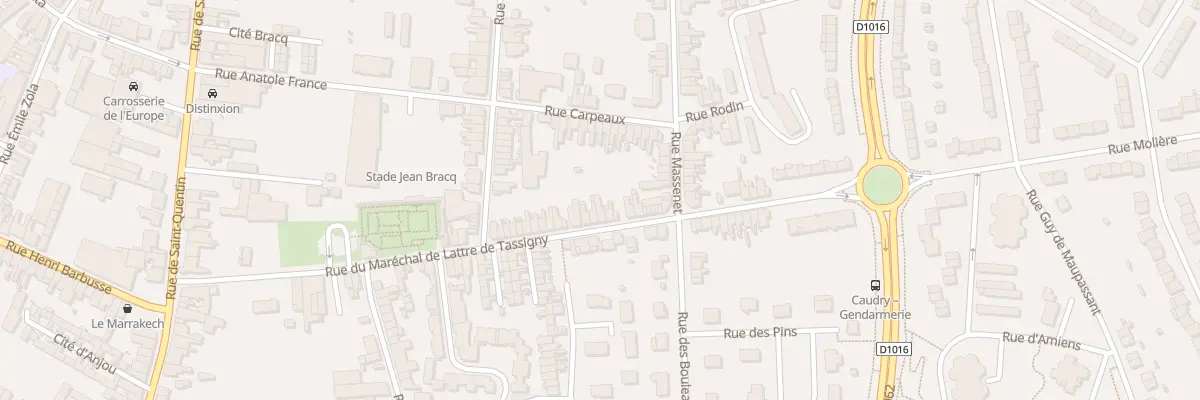 Plan du 61 Rue Mal Delattre de Tassigny à Caudry