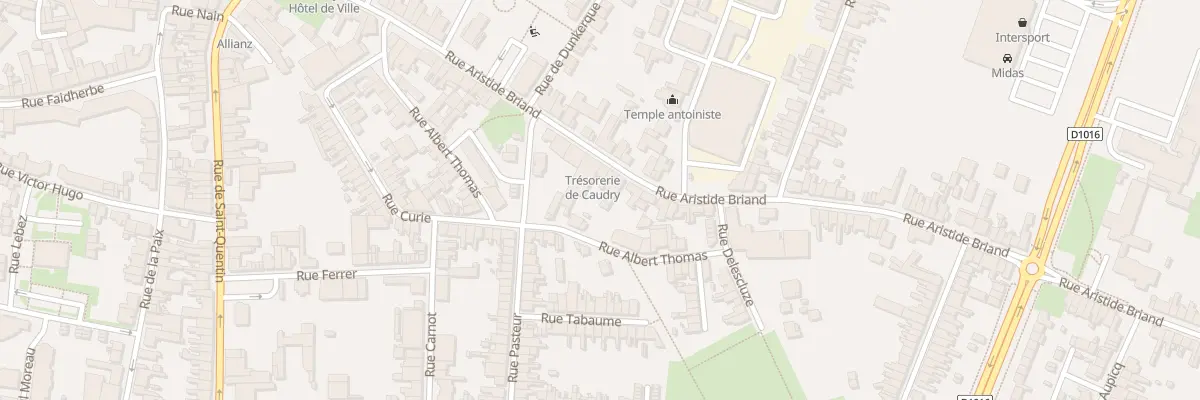 Plan du 50 Rue Aristide Briand à Caudry