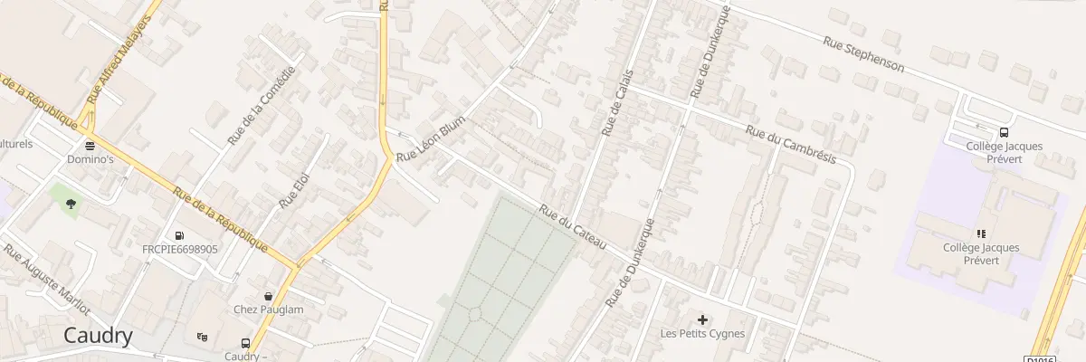 Plan du 15 Rue du Cateau à Caudry