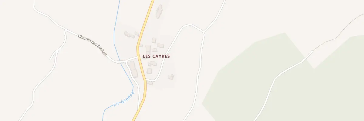 Plan du 3 Les Cayres à Barjac