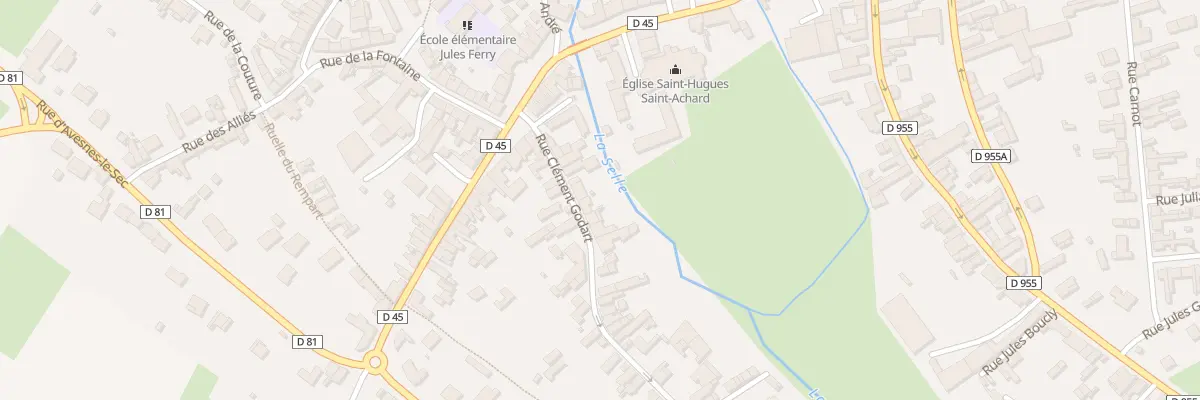 Plan du 9 Rue Clément Godart à Haspres