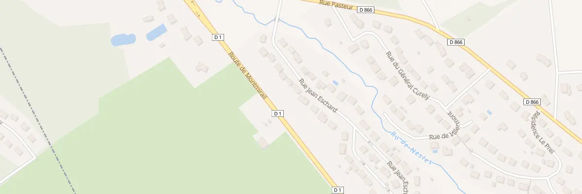 Plan du 59 Rue Jean Eschard à Nesles-la-Montagne