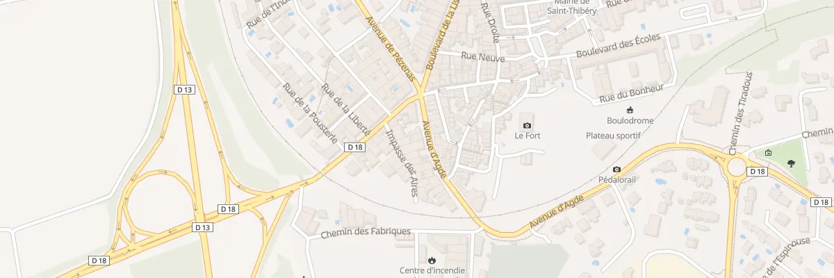Plan du 6 Av d’Agde à Saint-Thibéry