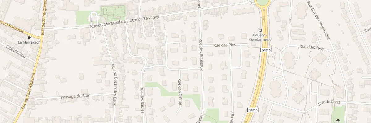 Plan du 11 Rue des Frênes à Caudry