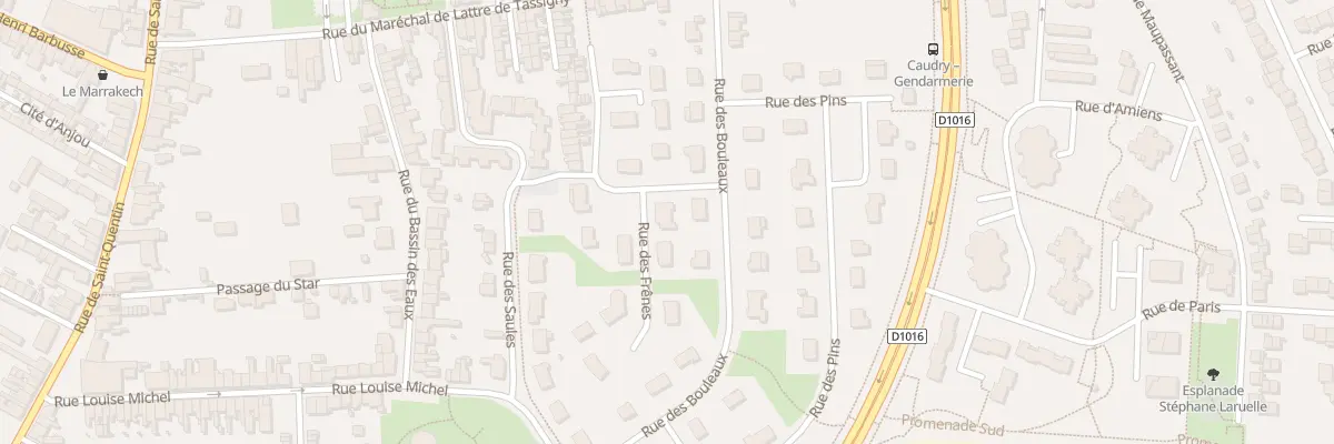 Plan du 13 Rue des Frênes à Caudry
