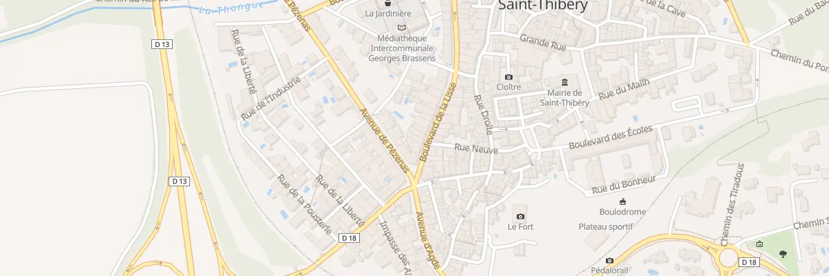 Plan du 3 Bd de la Lisse à Saint-Thibéry