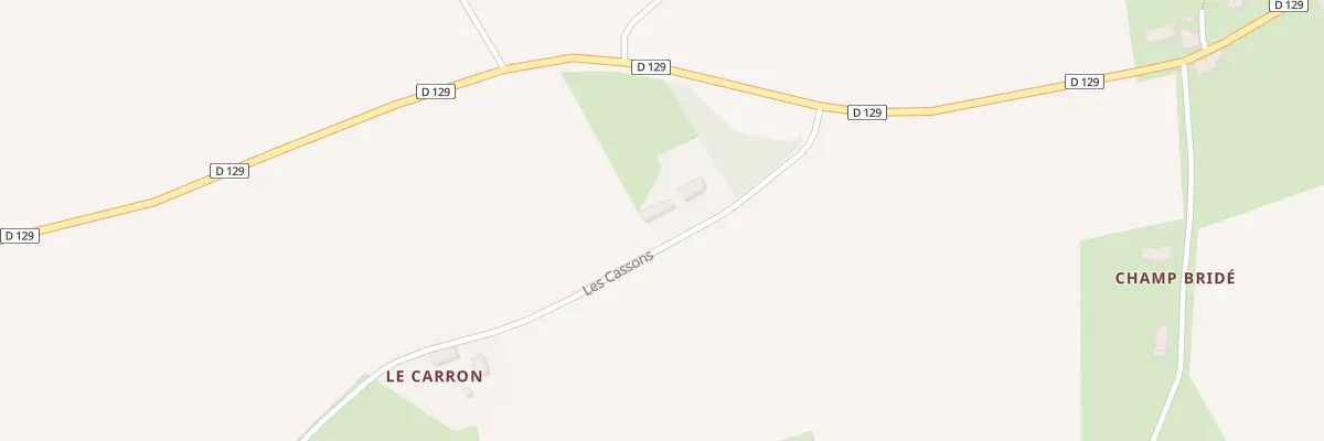 Plan du 39 Les Cassons à Montenoison