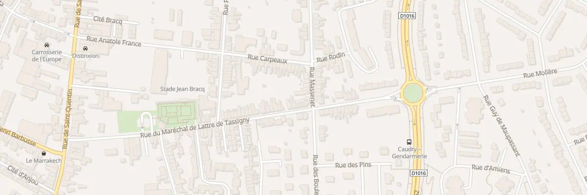 Plan du 69 Rue Mal Delattre de Tassigny à Caudry