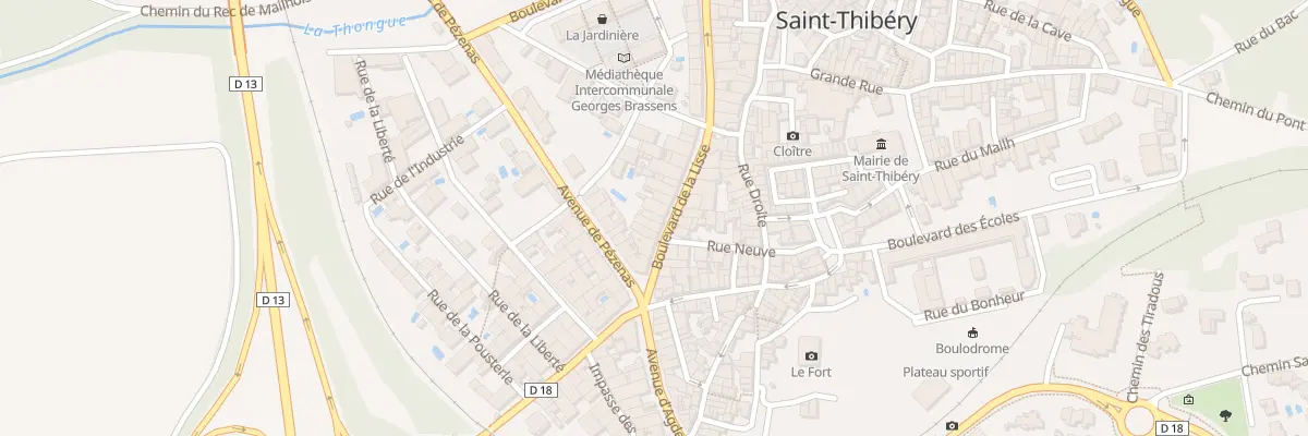 Plan du 7 Bd de la Lisse à Saint-Thibéry