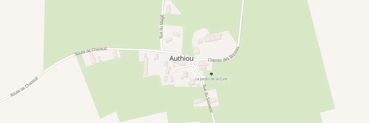 Plan du 13 Le Bourg à Authiou