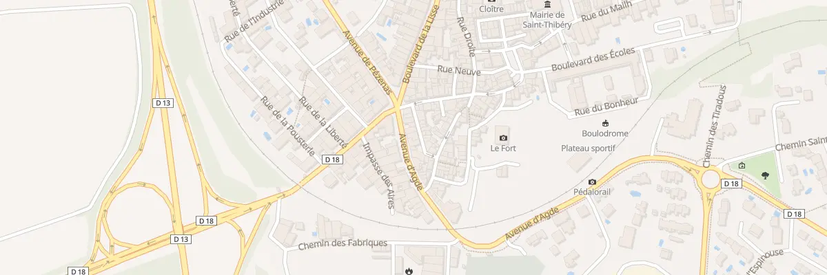 Plan du 7 Av d’Agde à Saint-Thibéry