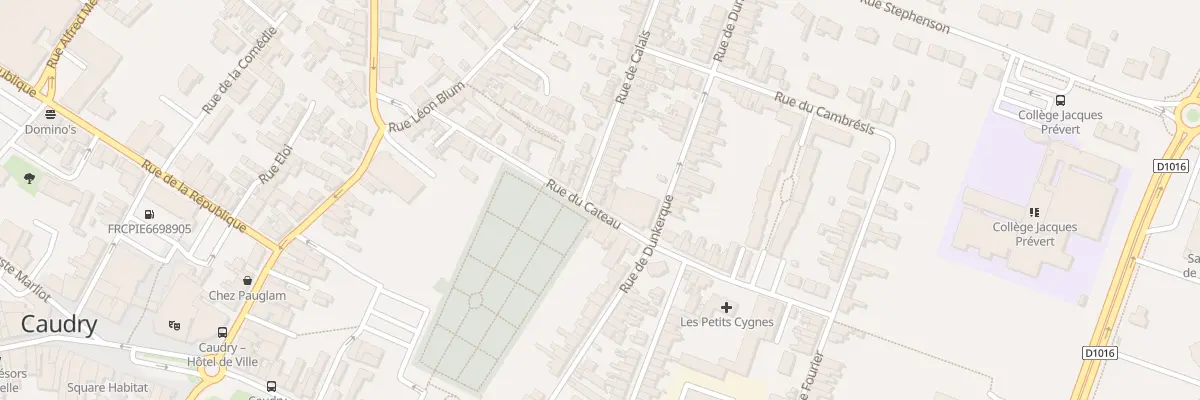 Plan du 2 Rue de Calais à Caudry